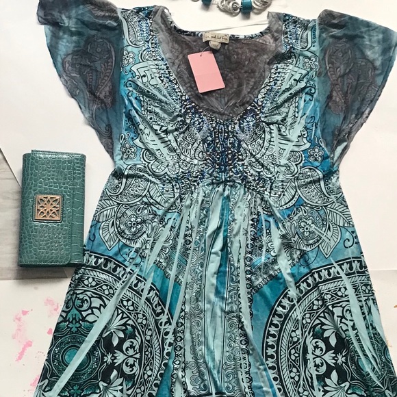 Turquoise Dress - Picture 5 of 8